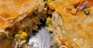 Chicken Pot Pie Recipe: A classic comfort food dish made with tender chunks of chicken, mixed vegetables and a flaky pie crust, perfect for a weeknight dinner or a comforting family lunch.