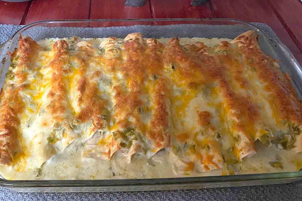 Creamy White Chicken Enchiladas Recipesdeal Recipes   Creamy White Chicken Enchiladas 1024x683 