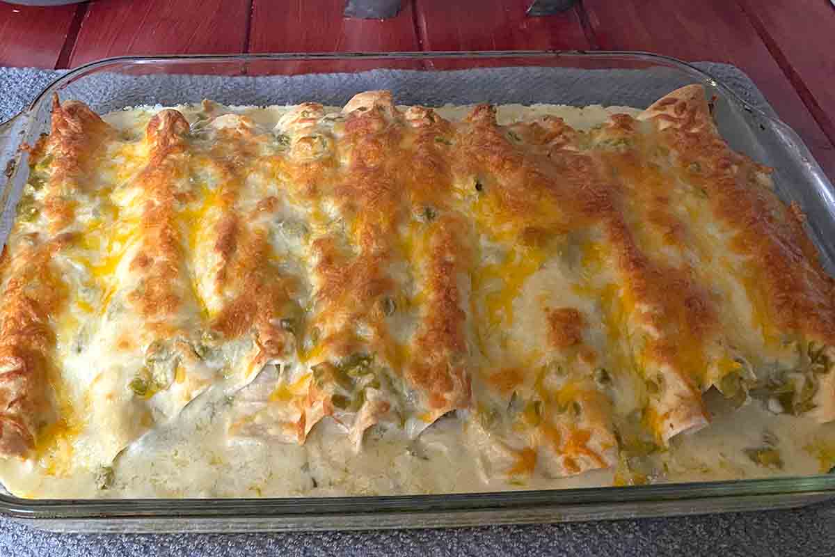 Creamy White Chicken Enchiladas Recipesdeal Recipes